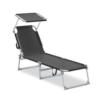 Saulės gultas SONGMICS GCB194BZ02, 189 × 53 × 28,5 cm