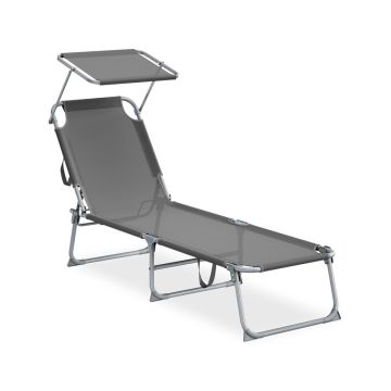 SONGMICS GCB194BZ02 sun lounger, 189 × 53 × 28.5 cm