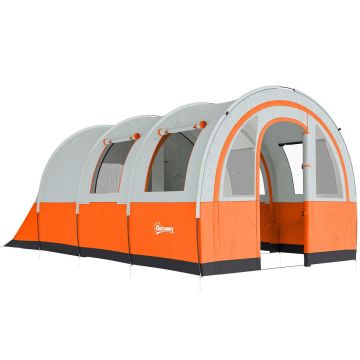 Family tent, up to 5 people, Sand/Orange, 480 × 200 × 260 cm