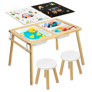 Сенсорный стол VEVOR G16SKU3, с 2 табуретами, 81,5 × 50,5 × 60 см