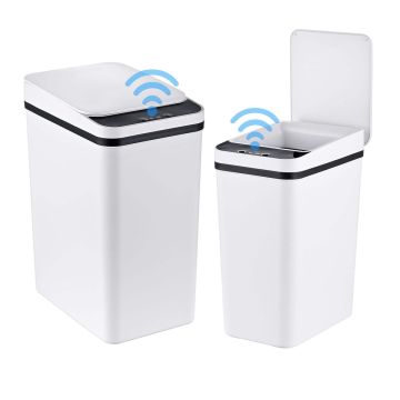 Sensorinių šiukšliadėžių rinkinys Relaxdays 10053610_9284, 2 vnt., 9 l ir 15 l