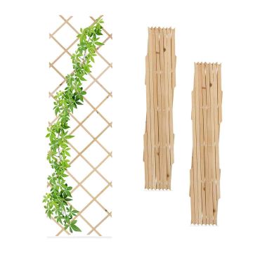 Sieninės grotelės vijokliniams augalams Relaxdays 10048818.0, 3 vnt, 180 × 60 × 1,5 cm
