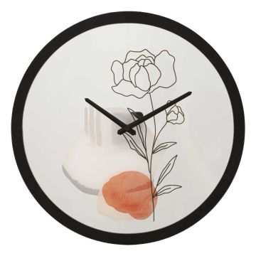 Sieninis laikrodis FLOWER-A, Ø 40 × 3,5 cm