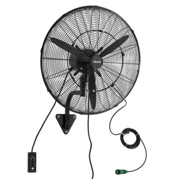 Wall fan VEVOR 610 mm, oscillating, IP44, 3 speeds, 110 W