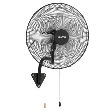 Wall fan VEVOR AMX-IWFAC220-20, 3 speeds, Black, Ø 50 × 80 cm