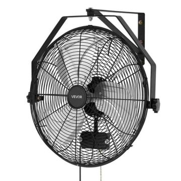 Wall fan VEVOR FW-18-S, 3 speeds, 55 × 16 × 54 cm