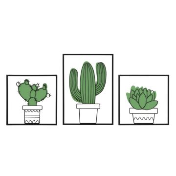 Sieninių plokščių rinkinys Cactus, 3 vnt
