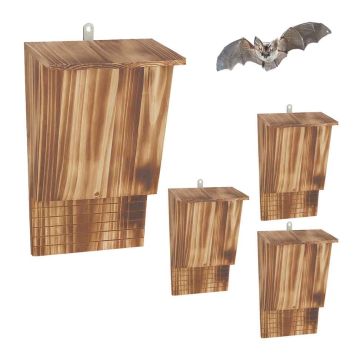 Šikšnosparnių viešbutis Relaxdays, 1 vnt, 34 × 22,5 × 12,5 cm
