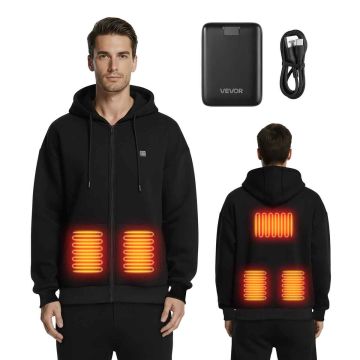 Heated hoodie VEVOR 2527, 5 heating zones