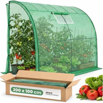 Greenhouse, wall-mounted, 100 × 200 × 210 cm