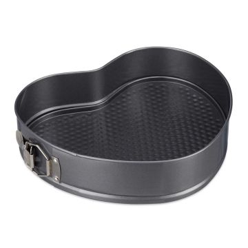 Širdies formos kepimo forma Relaxdays, Nuimamais kraštais, 28,5 × 6,5 × 25 cm