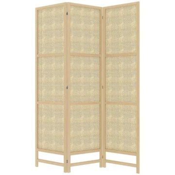 Širma Homcom 135x1,7x180cm., šviesiai rudos spalvos