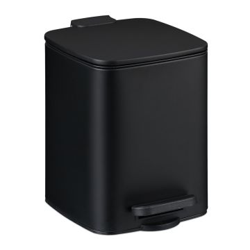 Šiukšliadėžė Relaxdays 10050073_46, 6 l, su pedalu, 19,5 × 25,5 × 23 cm