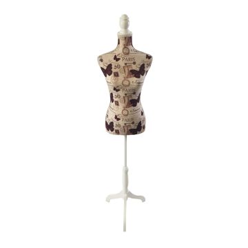 Siuvėjo manekenas Relaxdays 10051715.0, 36/38 dydis, 41 × 130–167 × 34 cm