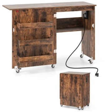 Sewing table, 3 storage compartments, 116 × 78 × 41 cm