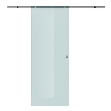 Skaidrios stumdomos durys Homcom 77,5x205x0,8cm., sidabrinės spalvos