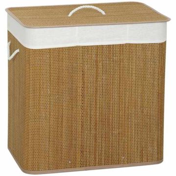 Laundry basket, 144 l, Brown, 60 × 60 × 40 cm