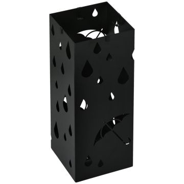 Umbrella stand, 4 hooks, 15.5 × 15.5 × 40 cm