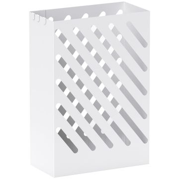Skėčių stovas Homcom 28x14x41cm., baltos spalvos