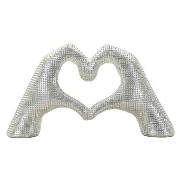 Skulptūra Lover, Sidabrinė, 25 × 13,5 × 7,5 cm