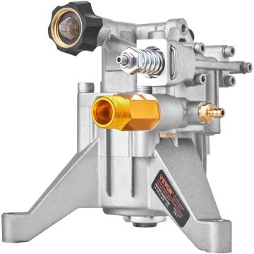 Pressure washer pump VEVOR KXD1810G, rear, 22 mm shaft, 18 × 17.5 × 7.1 cm
