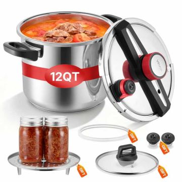 Pressure cooker VEVOR, 11.3 l, 3 pressure settings, 35.5 × 36 × 33.5 cm