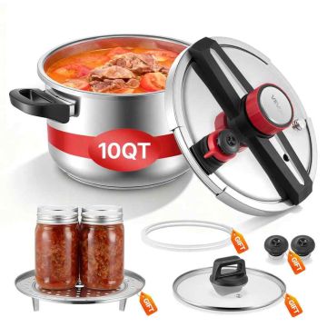 Pressure cooker VEVOR, 9 l, 3 pressure settings, Ø 258 × 175 mm
