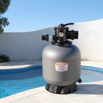 Sand filter VEVOR 25035BX, with 7-way valve, 47 × 76 × 47 cm