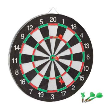 Smiginio lenta Relaxdays „Board X2“, dvipusė, su 6 strėlėmis