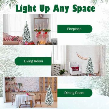 Snowy artificial Christmas tree, 339 or 471 branch tips