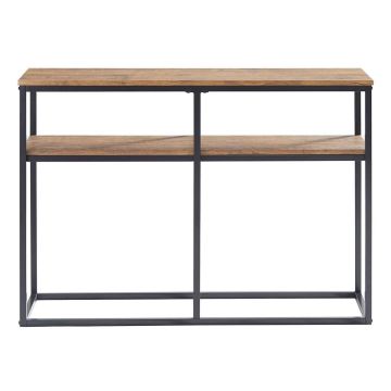 Консольный стол 107x36x77см., черного/коричневого цвета