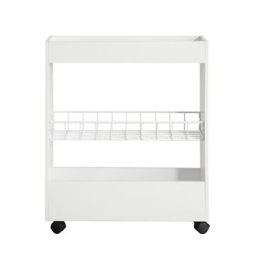 Напольный шкаф для ванной 20x60x70см., белого/черного цвета