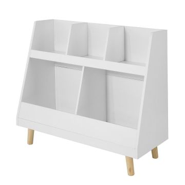Детская полка 86x36x77см., белого/светло-коричневого цвета
