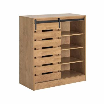 Комод 35x89x80см., коричневого/черного цвета