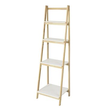 Книжная полка 42x34x140см., светло-коричневого/белого цвета