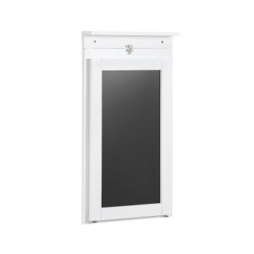 Sieninis baro stalas 50x75x76cm., baltos/juodos spalvos