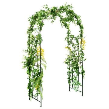 Sodo arka, su grotelėmis, Juoda, 120 × 56 × 220 cm