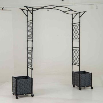 Sodo arka su sodinimo dėžutėmis, 2 dėžutės, 208 × 40 × 250 cm
