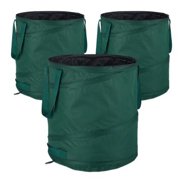 Садовые мешки для отходов Relaxdays, 3 шт., по 60 л, Ø 40 × 48 см
