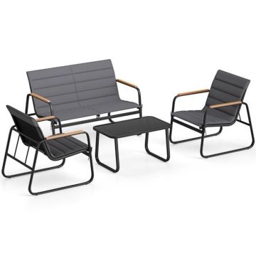 Garden furniture set, 4 pieces