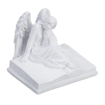 Sodo dekoracija angelas Relaxdays 10047239.0, 17,5 × 15 × 15 cm