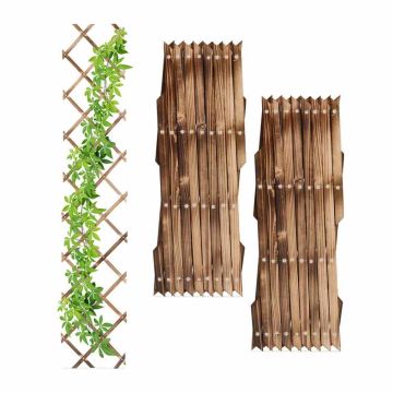 Sodo grotelės Relaxdays 10048825.0, 3 vnt, 180 × 30 × 1,5 cm