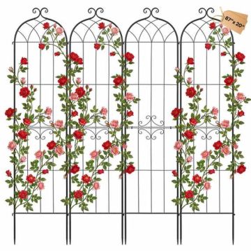 Garden grill VEVOR EKHPJ220-4, 4 pcs, Black, 52.5 × 220 cm