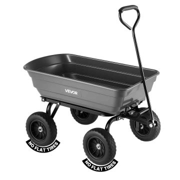 Садовая тележка для разгрузки VEVOR GC-018C, до 272 кг, 1050 / 1800 × 580 × 550 мм