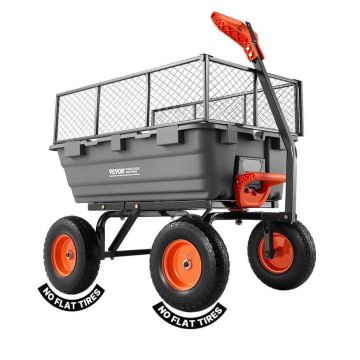 Садовая тележка-самосвал VEVOR TC4273C, 544 кг, 110 × 66 × 79 см