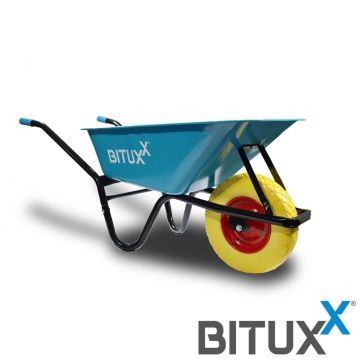 Garden wheelbarrow Bituxx, 100 l, 250 kg, 145 × 60 × 60 cm