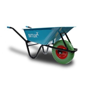 Garden wheelbarrow Bituxx, 100 l, 250 kg, 145 × 60 × 60 cm