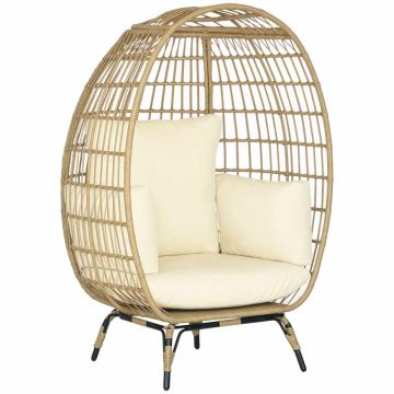 Садовый стул Outsunny 105x97x150см, светло-коричневый/песочный