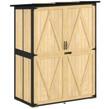 Garden shed, 2 shelves, 140 × 173 × 74 cm