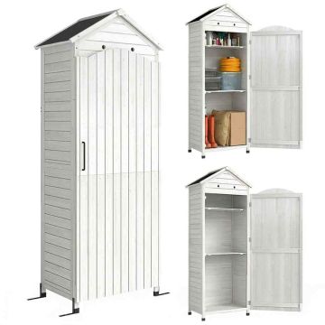Garden storage box, 2 adjustable shelves, Ø 3 × 15 cm